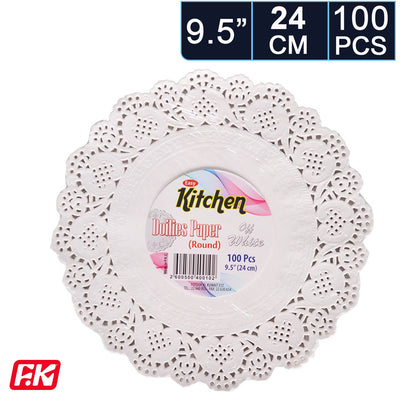 Easy Kitchen Round Off-White Lace Paper 9.5 inch