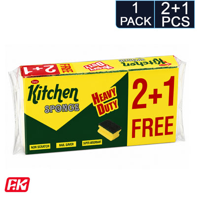 Easy Kitchen Dishwashing Sponge 2+1