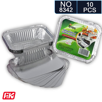 Easy Kitchen Aluminum Container 8342 (10 Pcs)