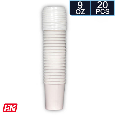 Easy Kitchen Thermal Cups with Lids 9 oz (20 Pcs)
