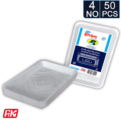 Easy Kitchen Plastic plate No. 4 (50 Pcs)