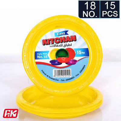 Easy Kitchen Colored plate number No.18 (15 Pcs)
