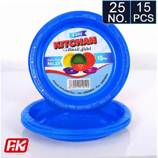 Easy Kitchen Colored plate number No.25 (15 Pcs)