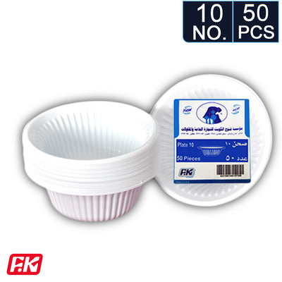 Easy Kitchen Plastic Bowl Small No.10 Deep (50 Pcs)
