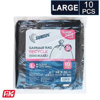 Sunbin Black garbage bags  10 bags (L) by Easy Kitchen