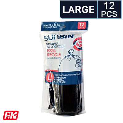 Sunbin Roll Garbage Bags (12 Bags) (L) by Easy Kitchen