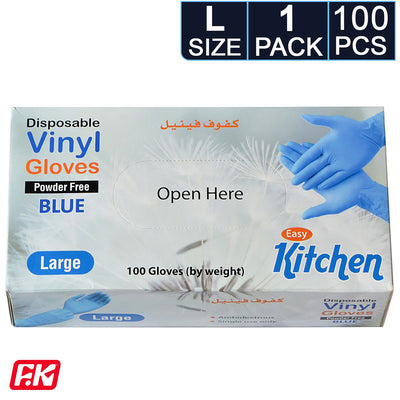 Easy Kitchen Multi-purpose nylon gloves Large 100 Pcs