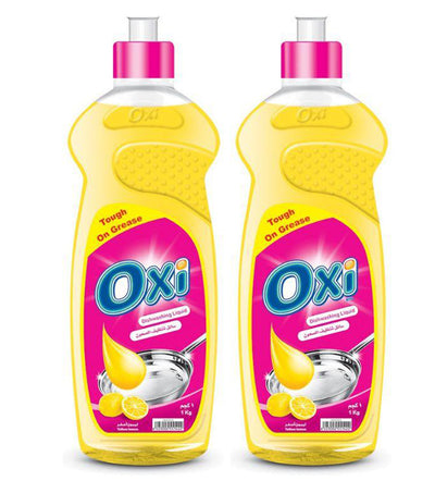 Oxi Dishwashing Liquid 1 kg Yellow Lemon × 2