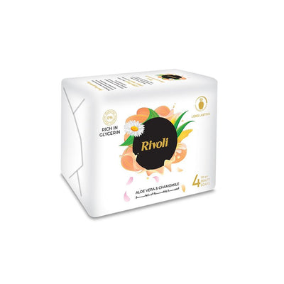 Rivoli Bar Soap White 120 gm - Bundle 4