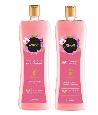 Rivoli Shower Gel Rose 500ml*2