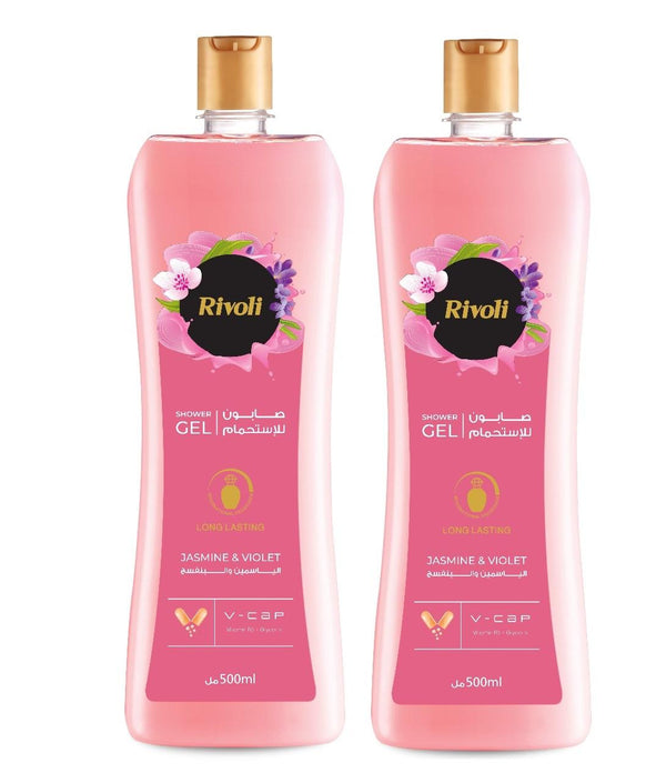 Rivoli Shower Gel Rose 500ml*2