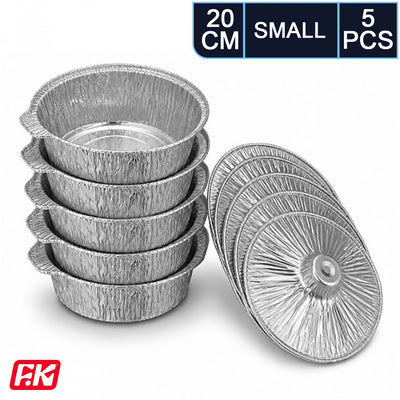 Easy Kitchen Small Aluminum Foil Pots (5 pieces)