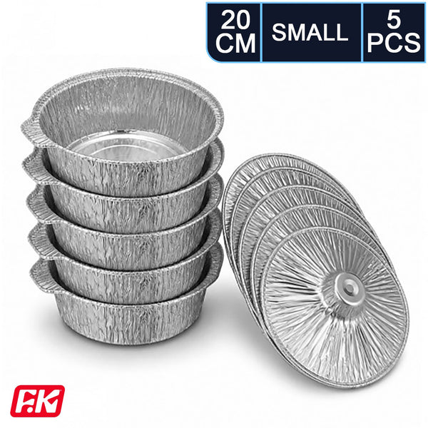 Easy Kitchen Small Aluminum Foil Pots (5 pieces)
